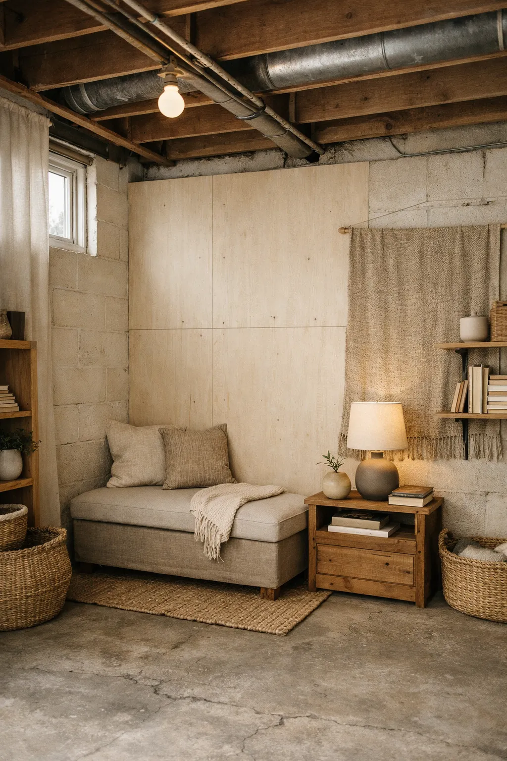 11-easy-unfinished-basement-wall-solution