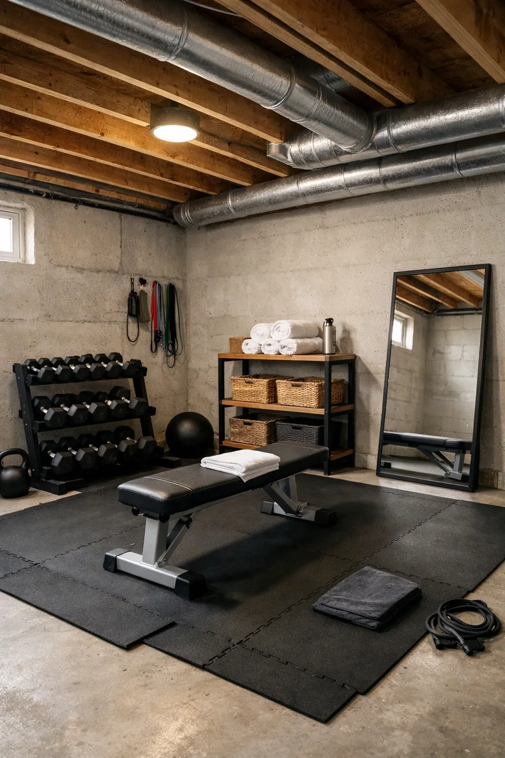 3-unfinished-basement-home-gym