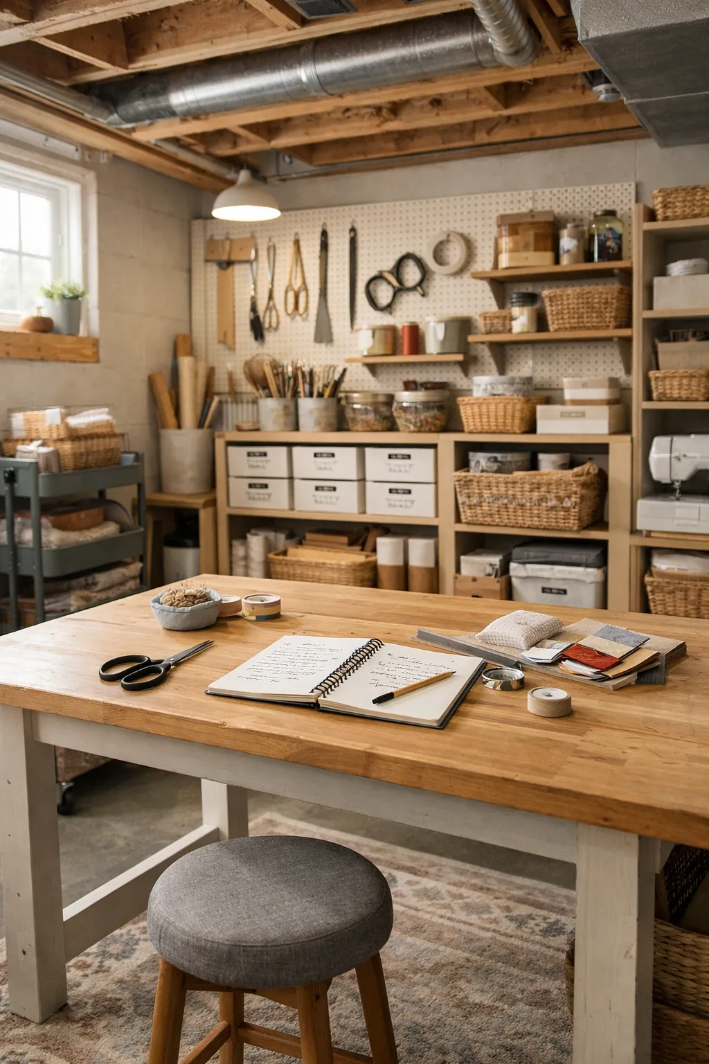 8-basement-hobby-and-craft-area